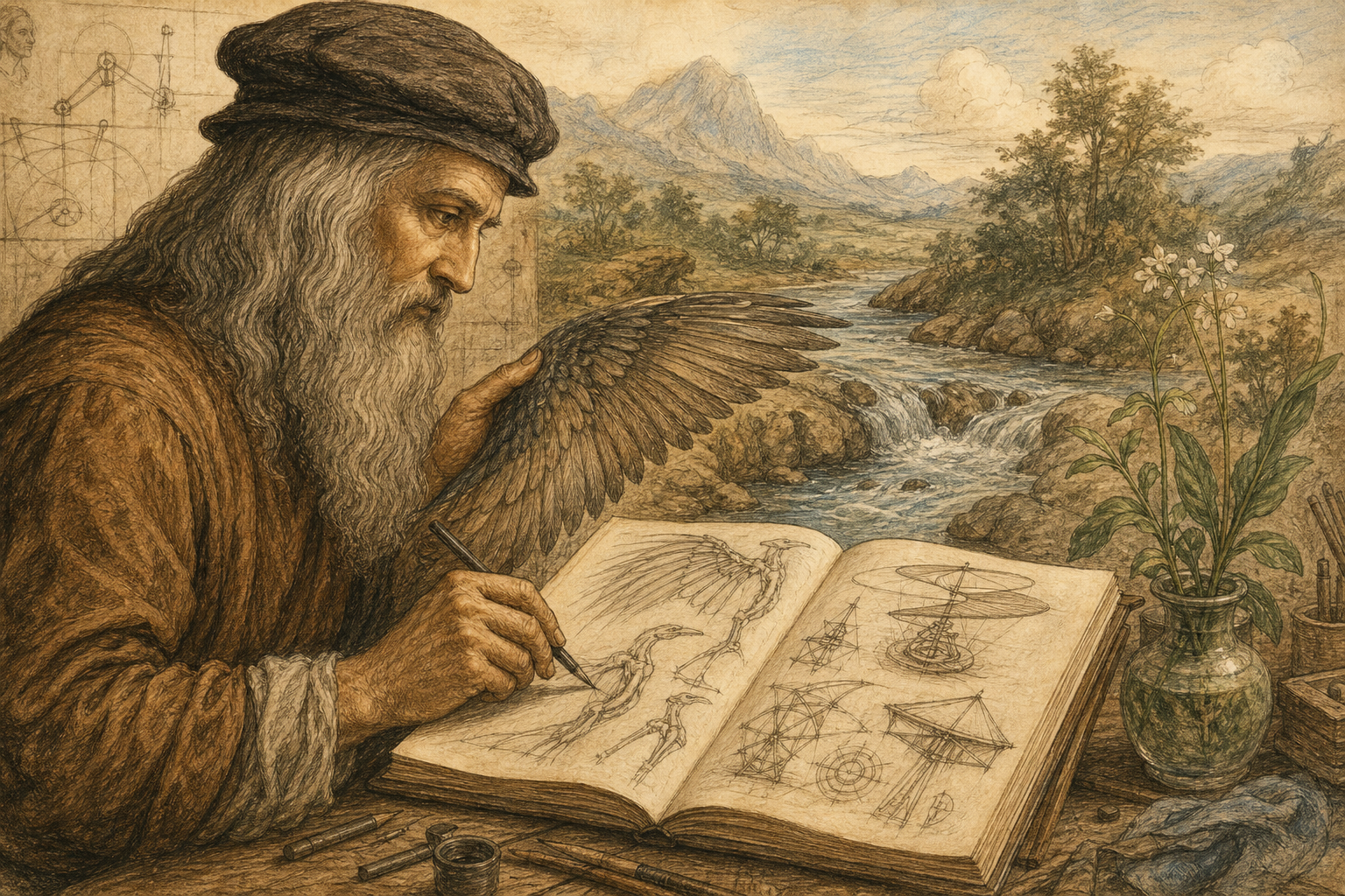 Leonardo da Vinci tra disegni e invenzioni